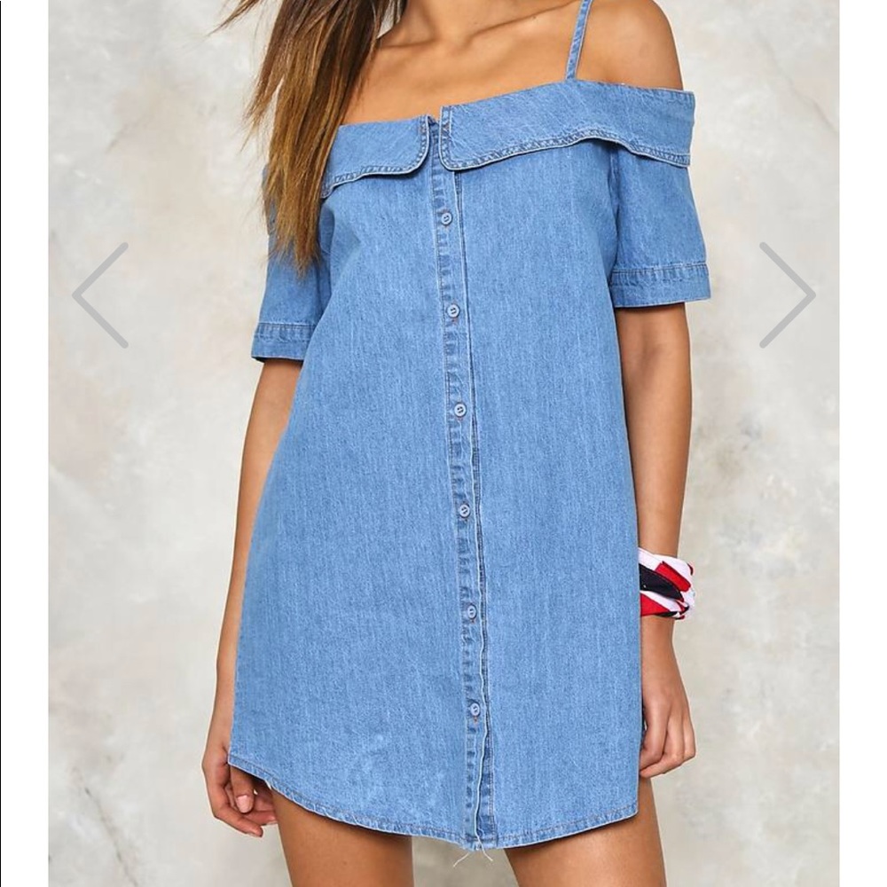 Nasty Gal Denim Dress - NWOT